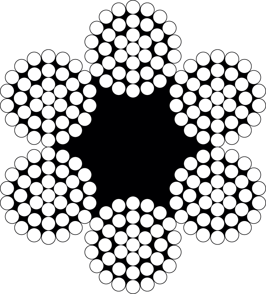 6x19 FC Galvanised Wire Rope