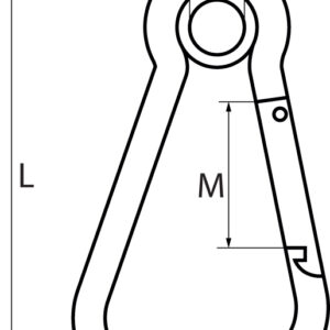 Asymmetric Carbine Hook with Eyelet