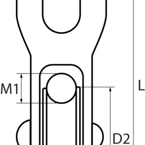 Awning Pulleys Nylon Sheave with Fixed Elongated Eye Double Sheave