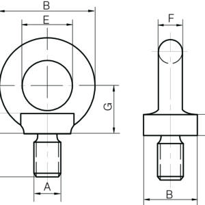 Collared Eyebolts to BS 4278