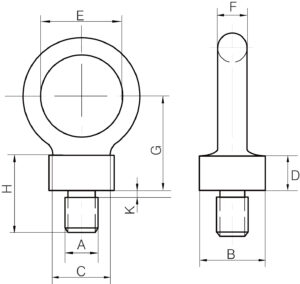 Dynamo Eyebolts to BS 4278 Part 3 1984 - Tested & Certified