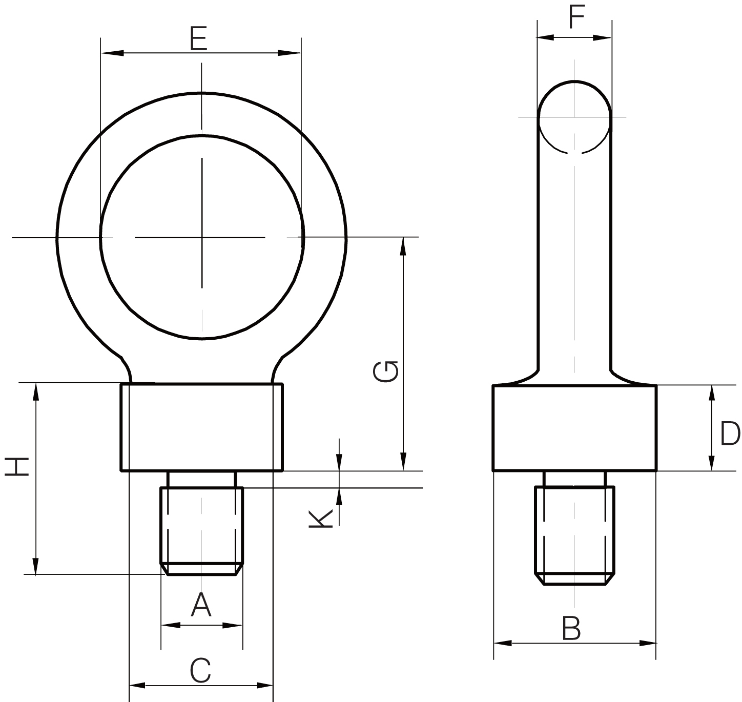 Dynamo Eyebolts to BS 4278 Part 3 1984 - Tested & Certified