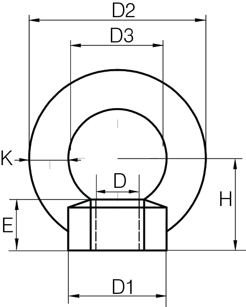 Lifting Eyenuts to Din 582