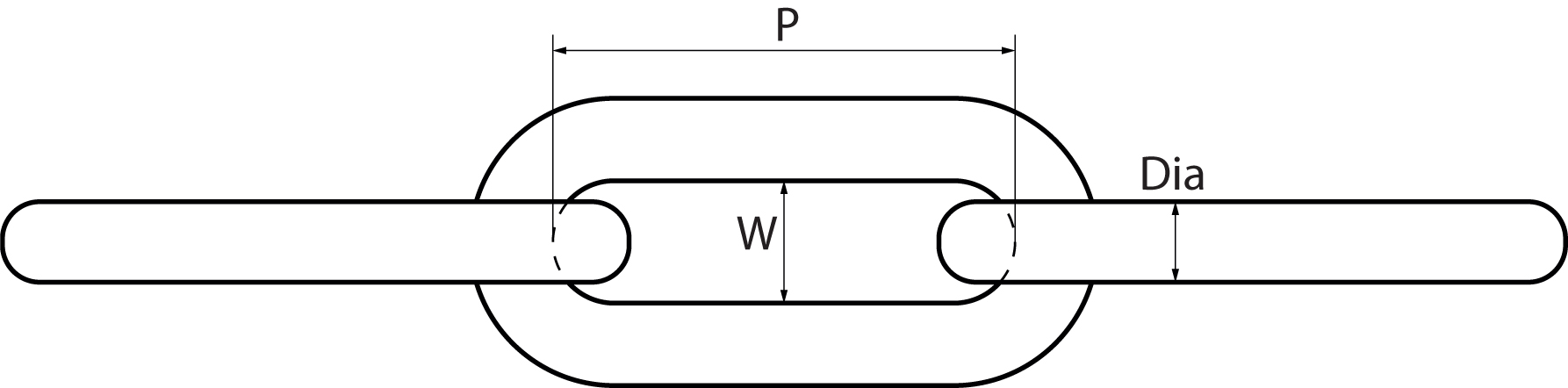 Long Link Lashing Chain Yellow Painted Grade 80 Alloy Steel