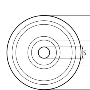 Painted Cast Iron Sheaves with Bronze Bush