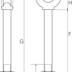 Galvanised Shoulder Nut Eyebolts with Nut