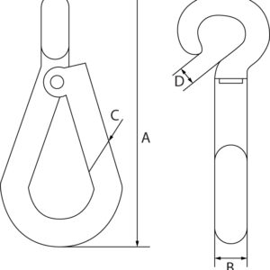 Standard Springhooks to Crue Zinc Plated