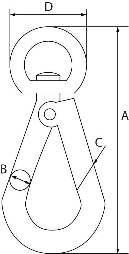 Standard Springhooks to Swivel Zinc Plated