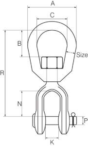 Swivels Eye & Jaw Galvanised