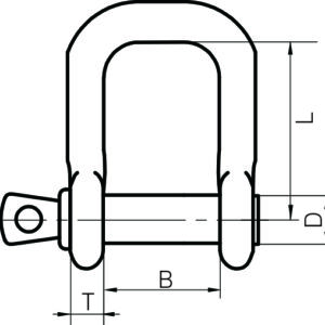 Wide Jaw Dee Shackles with Screw Collar Pin