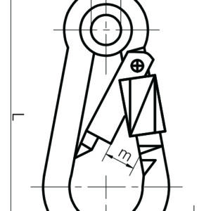 Carbine Hook Zinc Plated with Eyelet & Screw Nut