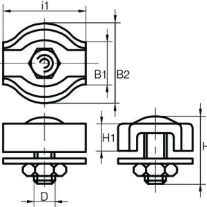 Simplex Wire Rope Grips Zinc Plated